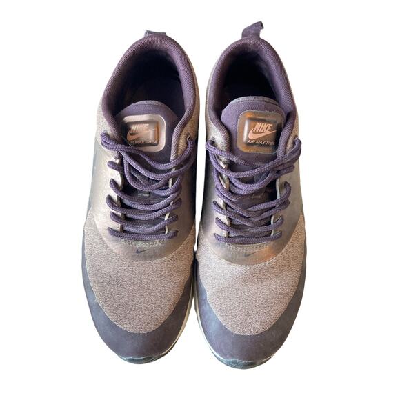 NIKE Air Max Thea Sneakers Athletic Lifestyle Purple Bronze Rose Gold Size 8 - Picture 2 of 7